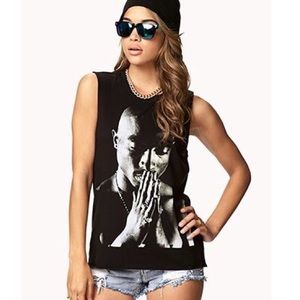 Forever 21 Tops - Never worn, Forever21 Tupac tank Forever 21 Tops - Never worn, Forever21 Tupac tank